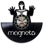 MARVEL - MAGNETO HANDMADE VINYL WALL CLOCK - Hollywood Box