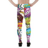 Mens Leggings - Pop Art Comic Book Designs - Hollywood Box