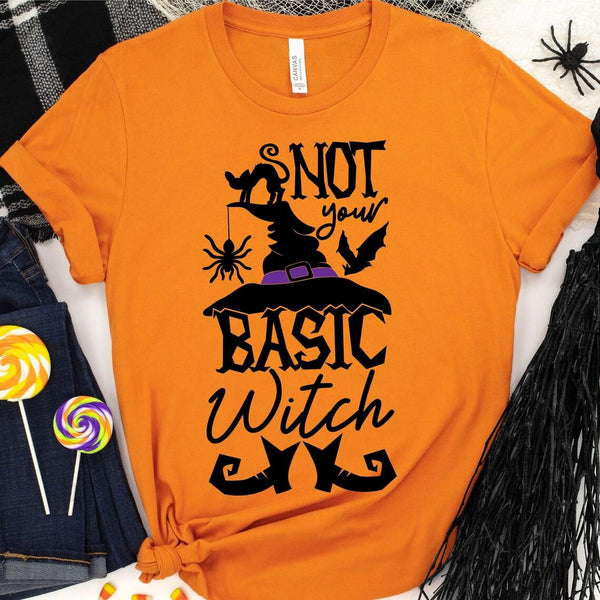 Not Your Basic Witch Halloween T-shirt - Hollywood Box