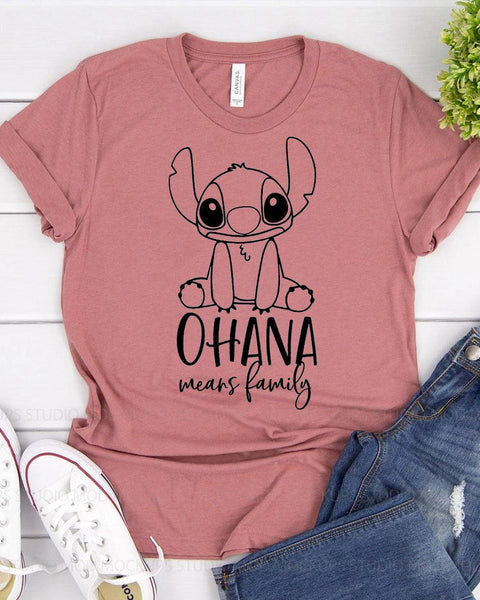 Ohana Means Family T-shirt - Hollywood Box