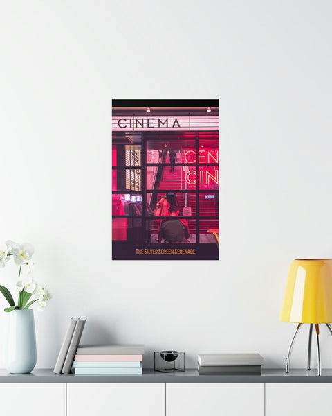 Retro Cinema Theme Poster - Hollywood Box