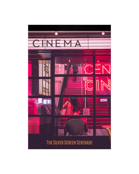 Retro Cinema Theme Poster - Hollywood Box