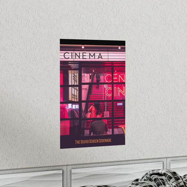 Retro Cinema Theme Poster - Hollywood Box