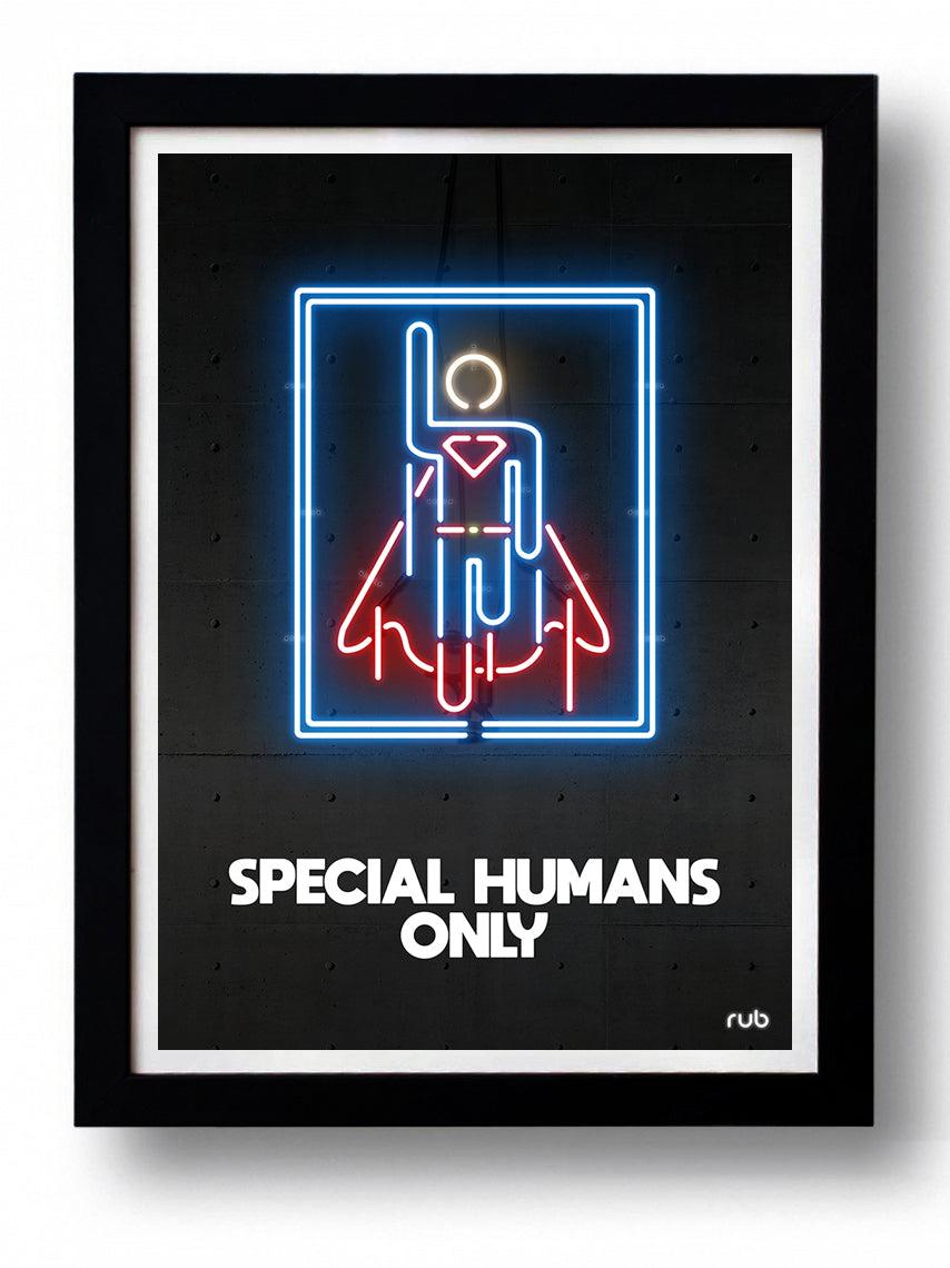 SPECIAL HUMANS ONLY II wall art by RUB - Hollywood Box