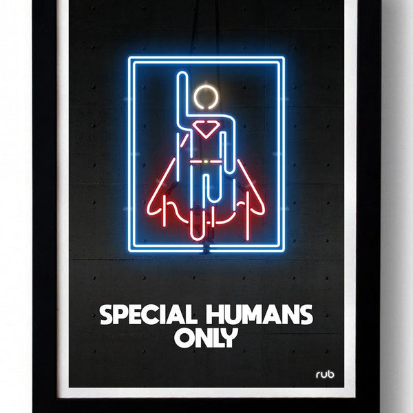 SPECIAL HUMANS ONLY II wall art by RUB - Hollywood Box