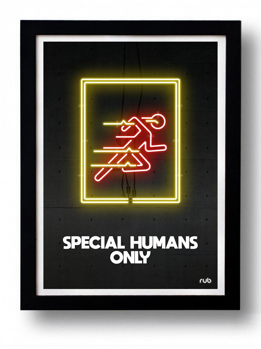 SPECIAL HUMANS ONLY wall art by RUB - Hollywood Box