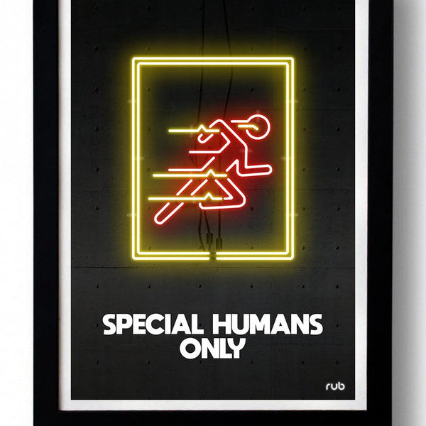 SPECIAL HUMANS ONLY wall art by RUB - Hollywood Box