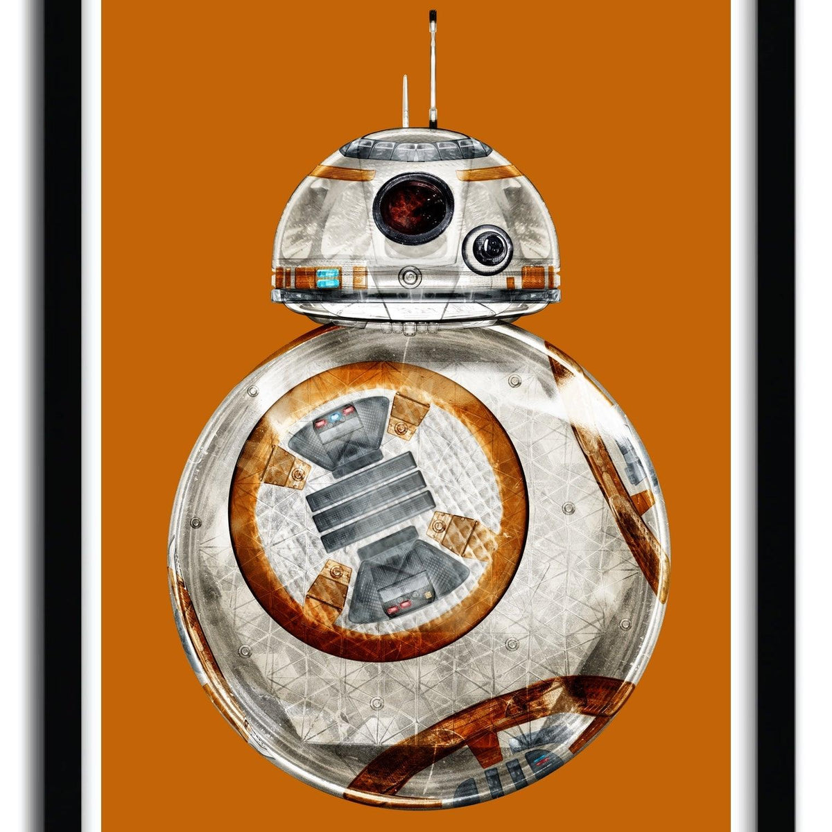 Star Wars BB-8 wall art by Rubiant - Hollywood Box