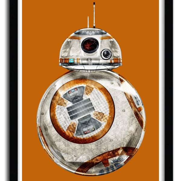 Star Wars BB-8 wall art by Rubiant - Hollywood Box