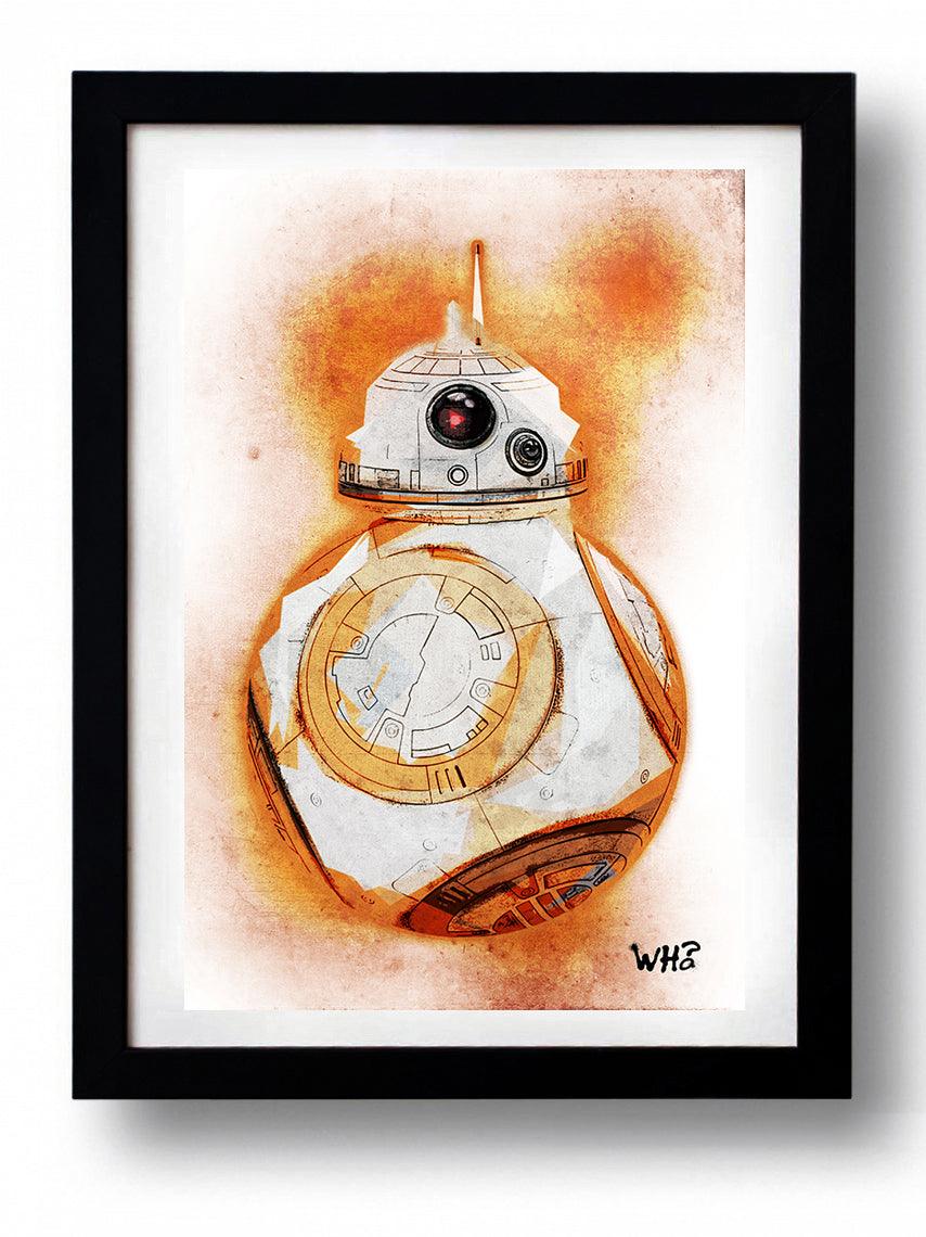 Star Wars BB-8 wall art by WHO - Hollywood Box