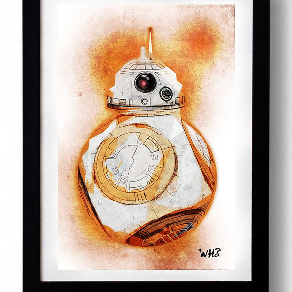 Star Wars BB-8 wall art by WHO - Hollywood Box