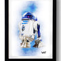 Star Wars R2-D2 BLUE wall art by WHO - Hollywood Box