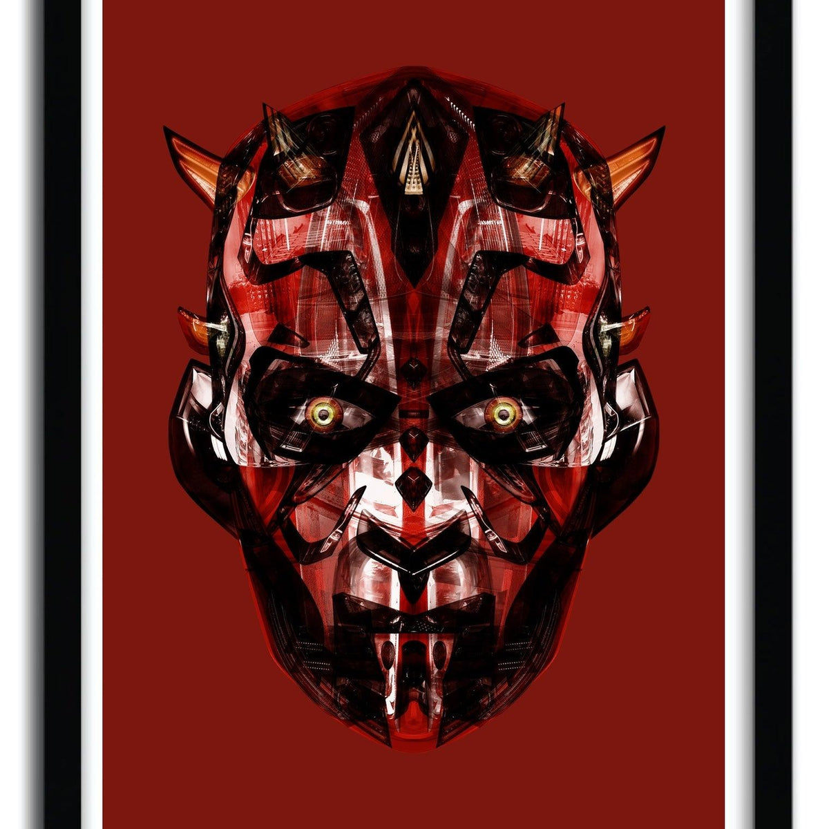 Star Wars red wall art by Rubiant - Hollywood Box