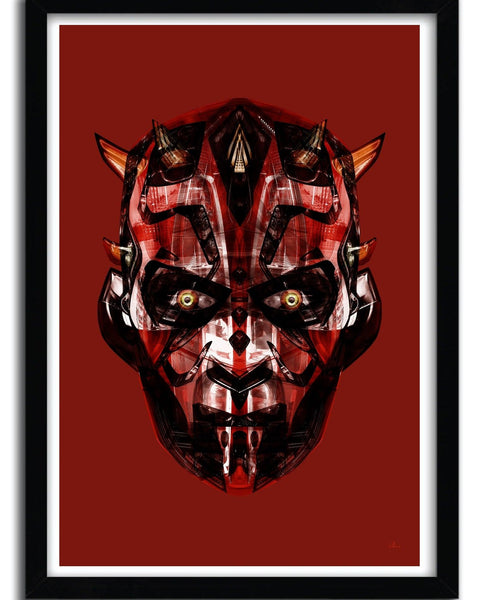 Star Wars red wall art by Rubiant - Hollywood Box