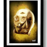 Star Wars STAR GOLD 2 BLACK wall art by WHO - Hollywood Box