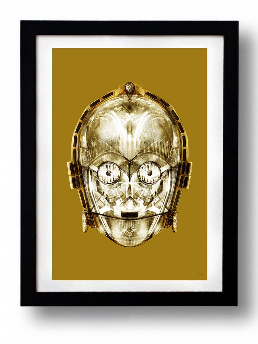 Star Wars STAR GOLD 2017 wall art by Rubiant - Hollywood Box