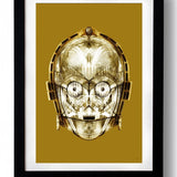 Star Wars STAR GOLD 2017 wall art by Rubiant - Hollywood Box