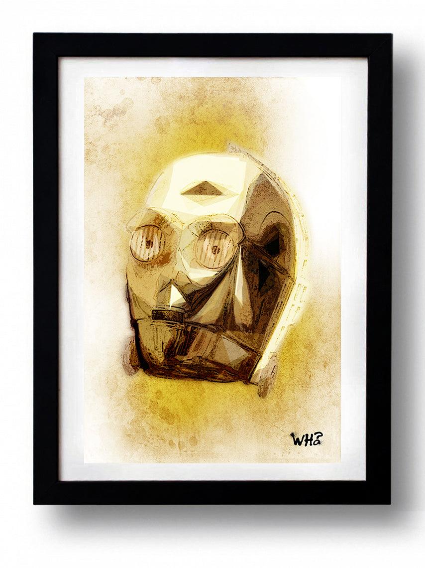 Star Wars STAR GOLD wall art by WHO - Hollywood Box