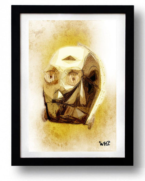 Star Wars STAR GOLD wall art by WHO - Hollywood Box