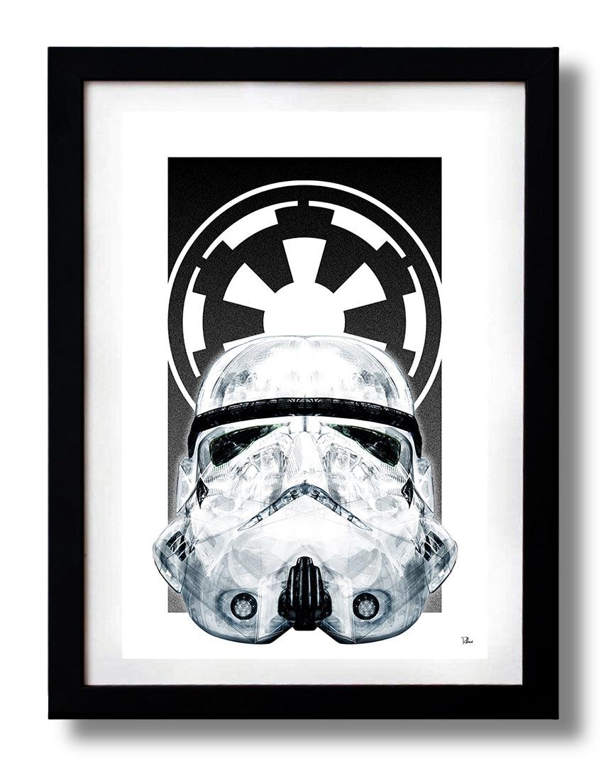 Star Wars WHITE EMPIRE wall art by Rubiant - Hollywood Box