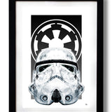 Star Wars WHITE EMPIRE wall art by Rubiant - Hollywood Box