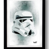 STAR Wars WHITE wall art by WHO - Hollywood Box