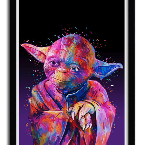 Star Wars YODA wall art by Alessandro Pautasso - Hollywood Box