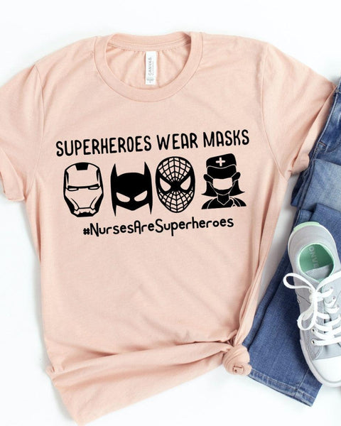 Superheroes Wear Masks Shirt - Hollywood Box