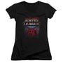 Justice League Junior V-Neck Tee - Black - XL