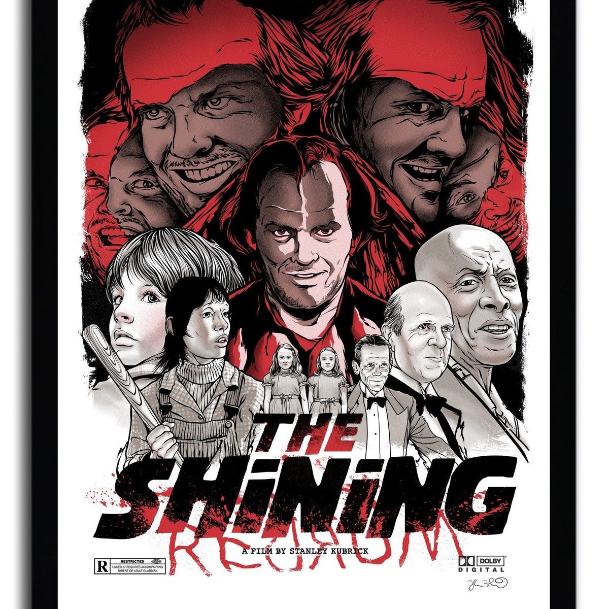 The Shining wall art by JOSHUA BUDICH - Hollywood Box