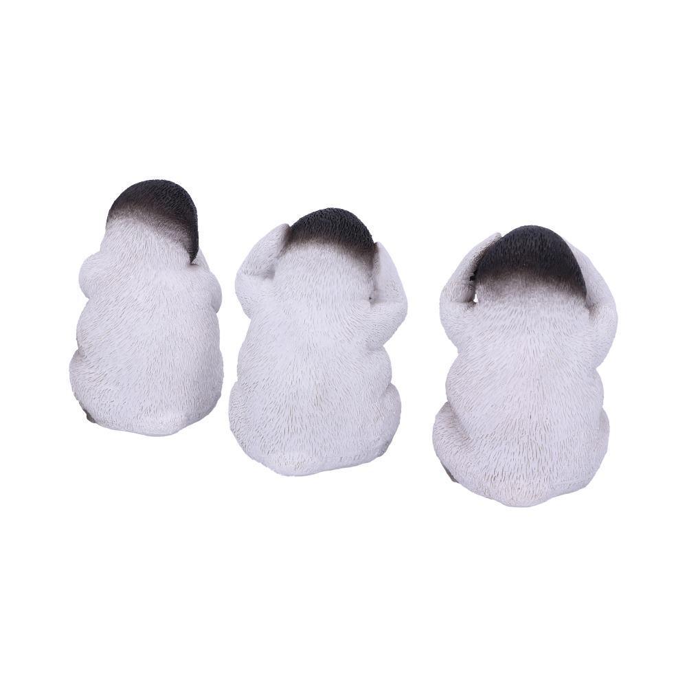 See No, Hear No, Speak No Evil Emperor Penguin Chick Figurines