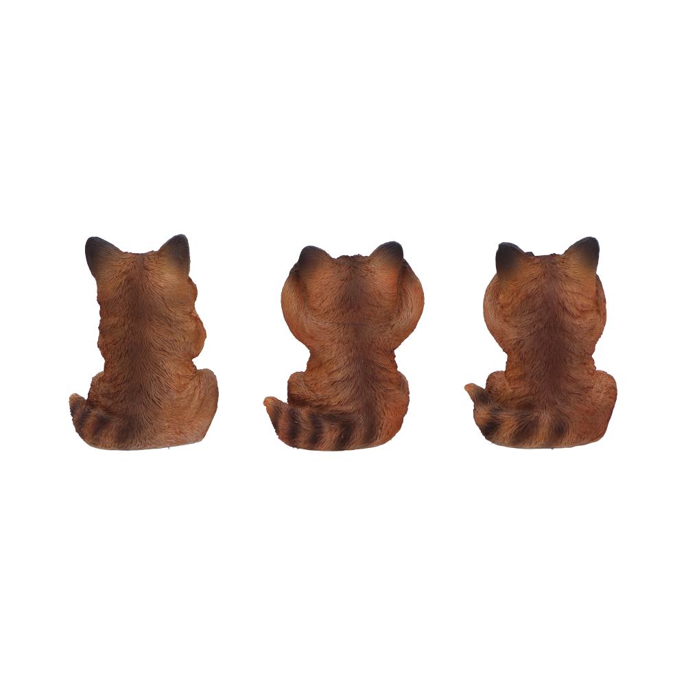 Three Wise Foxes Figurines 8.5cm