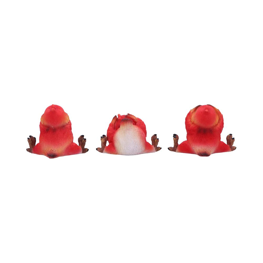 Comical Three Wise Bird Figurines