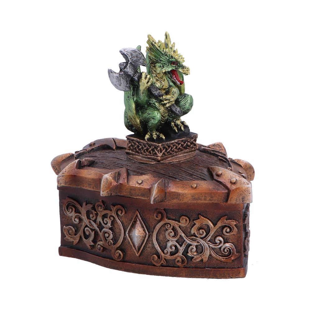 Green Dragon on Shield Box 10.5cm