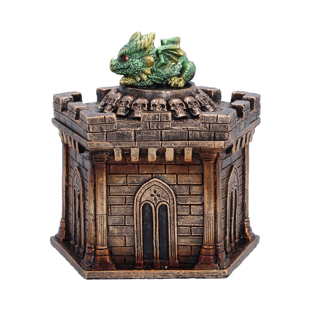 Green Dragon on Castle Crypt Box 12.5cm