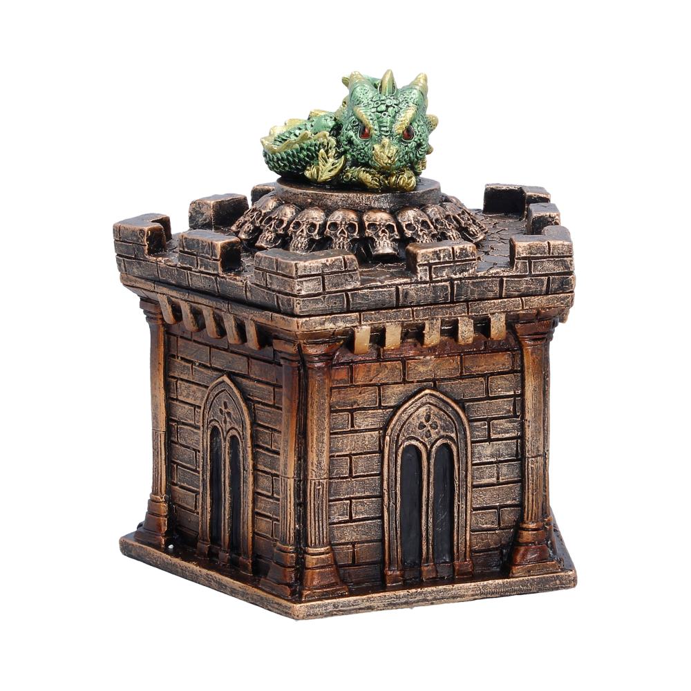 Green Dragon on Castle Crypt Box 12.5cm