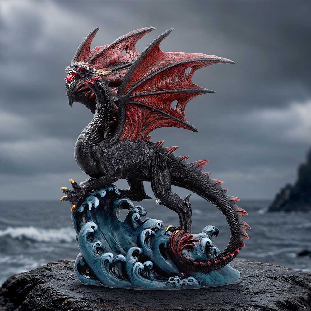 Shadow Tide Guardian Dragon Figurine 26.6cm