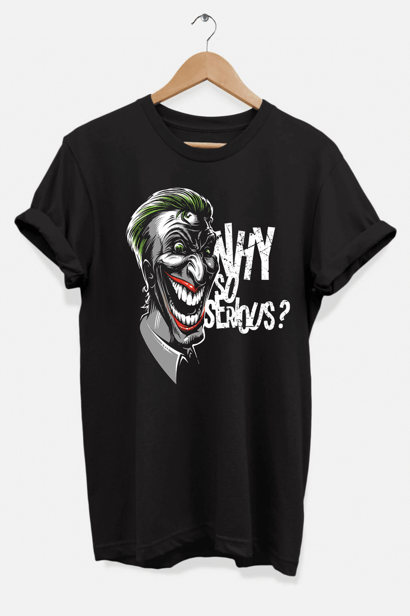 Why So Serious? Joker Face T-Shirt - Hollywood Box