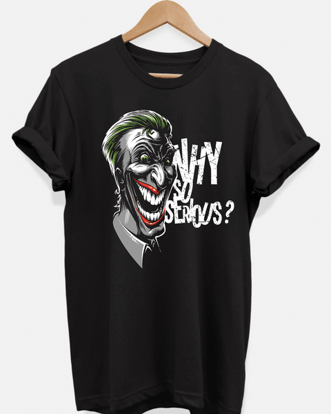 Why So Serious? Joker Face T-Shirt - Hollywood Box