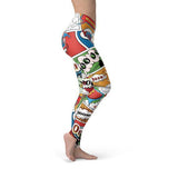 Womens Comic Book Leggings - Hollywood Box