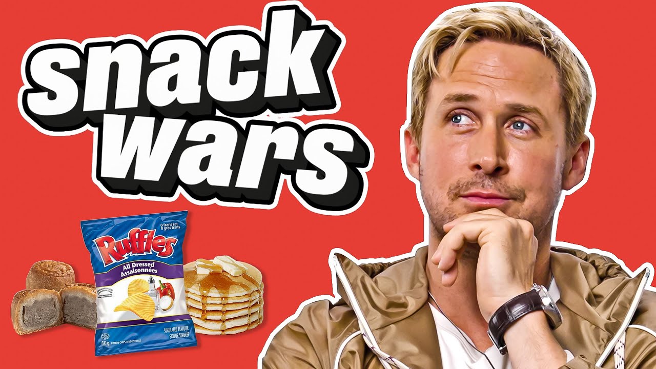 Ryan Gosling Tries British Snacks For The First Time | Snack Wars 